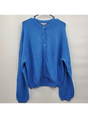 J.Crew Supersoft Bubble Hem Cardigan Sweater Top Women Size Large NWT Knit